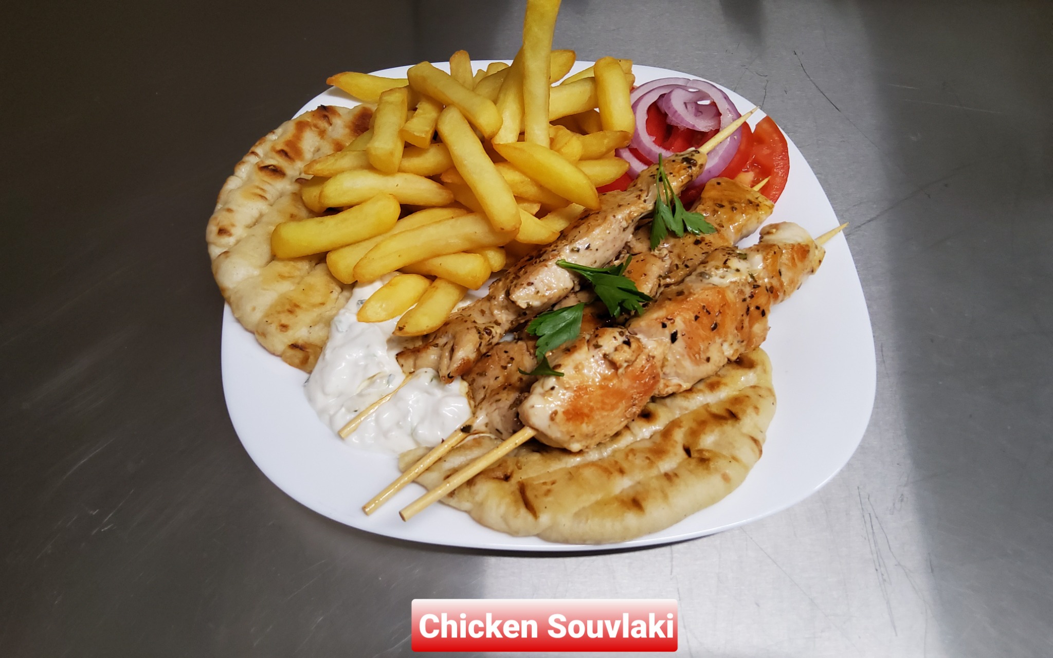 Chicken souvlaki
